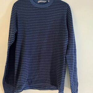 Vince Navy and Black Striped Knit